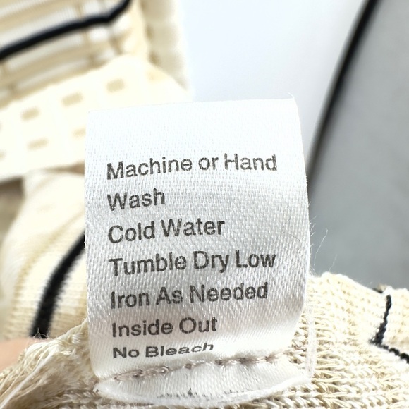 Ming Wang Open Front Jacket Cardigan Womens M Tan White Black Dressy Stretch - Picture 6 of 9